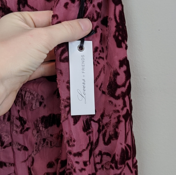 Lovers + Friends | Velvety Floral Cutout Dress-E33 - Picture 5 of 8